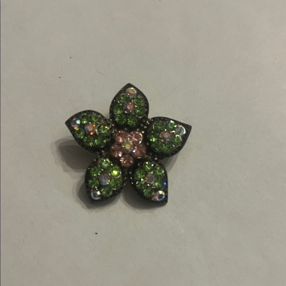 Elegant Floral Green and Pink pendant